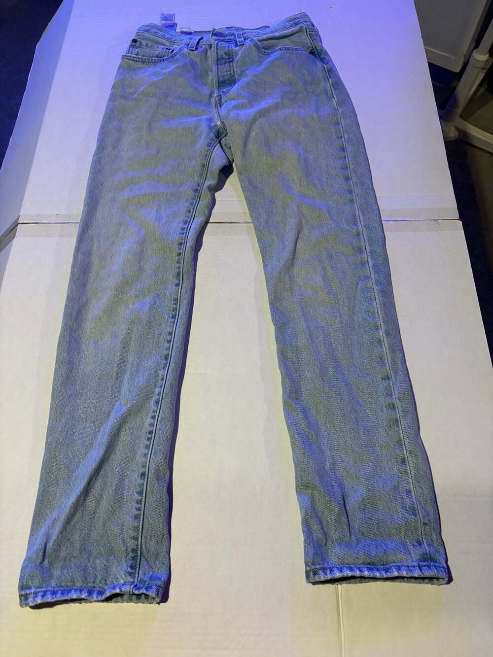 Levi's Premium Button Fly Jeans Size 30x32 Light Wash Denim